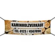 Kaminholz Verkauf Werbebanner, Banner in 6 Größen (2332)
