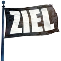 Ziel Hissflagge, Fahne im Wunschformat (1837)